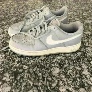 Nike Air Force 1 Low Wolf Grey Athletic Shoes 820266-004 Men's 8.5